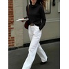 image:imageANRABESS Womens Turtleneck Long Sleeve Pullover Sweater  Soft Cozy Chunky Knit Ribbed Cuff Hem Jumper Tops Loose FitOffice Daily Casual Clothes Fall Winter OutfitsBlack