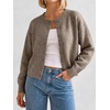 image:imageANRABESS Lightweight Oversized Cardigan Sweaters for Women  Soft Breathable Knit Subtle Cropped Long Sleeve Button Down Crewneck Relaxed Loose Fit Casual amp Work Wear Fall OutfitsLight Camel