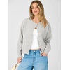 image:imageANRABESS Lightweight Oversized Cardigan Sweaters for Women  Soft Breathable Knit Subtle Cropped Long Sleeve Button Down Crewneck Relaxed Loose Fit Casual amp Work Wear Fall OutfitsLight Grey