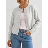 image:imageANRABESS Lightweight Oversized Cardigan Sweaters for Women  Soft Breathable Knit Subtle Cropped Long Sleeve Button Down Crewneck Relaxed Loose Fit Casual amp Work Wear Fall OutfitsLight Grey
