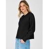 image:imageANRABESS Lightweight Oversized Cardigan Sweaters for Women  Soft Breathable Knit Subtle Cropped Long Sleeve Button Down Crewneck Relaxed Loose Fit Casual amp Work Wear Fall OutfitsBlack