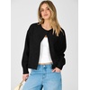 image:imageANRABESS Lightweight Oversized Cardigan Sweaters for Women  Soft Breathable Knit Subtle Cropped Long Sleeve Button Down Crewneck Relaxed Loose Fit Casual amp Work Wear Fall OutfitsBlack