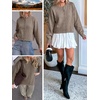 image:imageANRABESS Lightweight Oversized Cardigan Sweaters for Women  Soft Breathable Knit Subtle Cropped Long Sleeve Button Down Crewneck Relaxed Loose Fit Casual amp Work Wear Fall OutfitsLight Camel