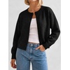 image:imageANRABESS Lightweight Oversized Cardigan Sweaters for Women  Soft Breathable Knit Subtle Cropped Long Sleeve Button Down Crewneck Relaxed Loose Fit Casual amp Work Wear Fall OutfitsBlack