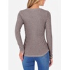 image:imageANRABESS Long Sleeve Shirts for Women Ribbed Sweater Top  Knitted Lightweight Slim Fitted V Neck TShirts Casual 2026 Fall Outfits Going Out Tops Winter Layer ClothingCool Ash Brown
