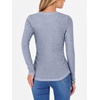 image:imageANRABESS Long Sleeve Shirts for Women Ribbed Sweater Top  Knitted Lightweight Slim Fitted V Neck TShirts Casual 2026 Fall Outfits Going Out Tops Winter Layer ClothingBlue