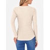 image:imageANRABESS Long Sleeve Shirts for Women Ribbed Sweater Top  Knitted Lightweight Slim Fitted V Neck TShirts Casual 2026 Fall Outfits Going Out Tops Winter Layer ClothingLight Khaki