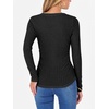 image:imageANRABESS Long Sleeve Shirts for Women Ribbed Sweater Top  Knitted Lightweight Slim Fitted V Neck TShirts Casual 2026 Fall Outfits Going Out Tops Winter Layer ClothingBlack