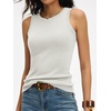 image:imageANRABESS Tank Tops for Women 2026 Summer Sleeveless Sweater  Slim Fit Soft Knit TankSoft Wool BlendBusiness Casual OutfitsDressy Work ShirtsFall Fashion ClothingTravel amp Daily WearCream White