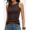 image:imageANRABESS Tank Tops for Women 2026 Summer Sleeveless Sweater  Slim Fit Soft Knit TankSoft Wool BlendBusiness Casual OutfitsDressy Work ShirtsFall Fashion ClothingTravel amp Daily WearChocolate Brown