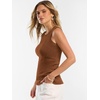 image:imageANRABESS Tank Tops for Women 2026 Summer Sleeveless Sweater  Slim Fit Soft Knit TankSoft Wool BlendBusiness Casual OutfitsDressy Work ShirtsFall Fashion ClothingTravel amp Daily WearDark Caramel