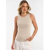 image:imageANRABESS Tank Tops for Women 2026 Summer Sleeveless Sweater  Slim Fit Soft Knit TankSoft Wool BlendBusiness Casual OutfitsDressy Work ShirtsFall Fashion ClothingTravel amp Daily WearParchment