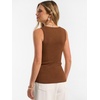 image:imageANRABESS Tank Tops for Women 2026 Summer Sleeveless Sweater  Slim Fit Soft Knit TankSoft Wool BlendBusiness Casual OutfitsDressy Work ShirtsFall Fashion ClothingTravel amp Daily WearDark Caramel