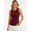 image:imageANRABESS Tank Tops for Women 2026 Summer Sleeveless Sweater  Slim Fit Soft Knit TankSoft Wool BlendBusiness Casual OutfitsDressy Work ShirtsFall Fashion ClothingTravel amp Daily WearWine Red