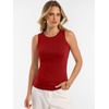image:imageANRABESS Tank Tops for Women 2026 Summer Sleeveless Sweater  Slim Fit Soft Knit TankSoft Wool BlendBusiness Casual OutfitsDressy Work ShirtsFall Fashion ClothingTravel amp Daily WearRed