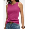 image:imageANRABESS Tank Tops for Women 2026 Summer Sleeveless Sweater  Slim Fit Soft Knit TankSoft Wool BlendBusiness Casual OutfitsDressy Work ShirtsFall Fashion ClothingTravel amp Daily WearHot Pink