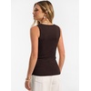 image:imageANRABESS Tank Tops for Women 2026 Summer Sleeveless Sweater  Slim Fit Soft Knit TankSoft Wool BlendBusiness Casual OutfitsDressy Work ShirtsFall Fashion ClothingTravel amp Daily WearChocolate Brown