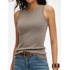 image:imageANRABESS Tank Tops for Women 2026 Summer Sleeveless Sweater  Slim Fit Soft Knit TankSoft Wool BlendBusiness Casual OutfitsDressy Work ShirtsFall Fashion ClothingTravel amp Daily WearLight Camel