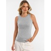 image:imageANRABESS Tank Tops for Women 2026 Summer Sleeveless Sweater  Slim Fit Soft Knit TankSoft Wool BlendBusiness Casual OutfitsDressy Work ShirtsFall Fashion ClothingTravel amp Daily WearGrey