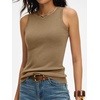 image:imageANRABESS Tank Tops for Women 2026 Summer Sleeveless Sweater  Slim Fit Soft Knit TankSoft Wool BlendBusiness Casual OutfitsDressy Work ShirtsFall Fashion ClothingTravel amp Daily WearCamel
