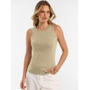 image:imageANRABESS Tank Tops for Women 2026 Summer Sleeveless Sweater  Slim Fit Soft Knit TankSoft Wool BlendBusiness Casual OutfitsDressy Work ShirtsFall Fashion ClothingTravel amp Daily WearAlmond