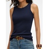 image:imageANRABESS Tank Tops for Women 2026 Summer Sleeveless Sweater  Slim Fit Soft Knit TankSoft Wool BlendBusiness Casual OutfitsDressy Work ShirtsFall Fashion ClothingTravel amp Daily WearNavy Blue