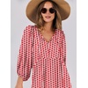 image:imageANRABESS Womens Boho Floral 34 Puff Sleeve Maxi Dress  Tiered Flowy Loose Fit Comfy Soft Rayon Fabric Wedding Guest Church Beach Modest Elegant Spring Summer Fall OutfitsRed Floral