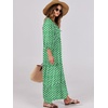 image:imageANRABESS Womens Boho Floral 34 Puff Sleeve Maxi Dress  Tiered Flowy Loose Fit Comfy Soft Rayon Fabric Wedding Guest Church Beach Modest Elegant Spring Summer Fall OutfitsLight Green