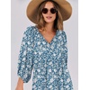 image:imageANRABESS Womens Boho Floral 34 Puff Sleeve Maxi Dress  Tiered Flowy Loose Fit Comfy Soft Rayon Fabric Wedding Guest Church Beach Modest Elegant Spring Summer Fall OutfitsWhite Blue Floral