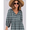 image:imageANRABESS Womens Boho Floral 34 Puff Sleeve Maxi Dress  Tiered Flowy Loose Fit Comfy Soft Rayon Fabric Wedding Guest Church Beach Modest Elegant Spring Summer Fall OutfitsDark Green