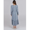 image:imageANRABESS Womens Long Sleeve Fall Flowy Maxi Dresses  Crewneck Soft Tiered Midi Dress Loose Fit ALine Hem with Pockets Casual Travel amp Work Outfit Spring Fall ClothingFloral Blue