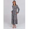 image:imageANRABESS Womens Long Sleeve Fall Flowy Maxi Dresses  Crewneck Soft Tiered Midi Dress Loose Fit ALine Hem with Pockets Casual Travel amp Work Outfit Spring Fall ClothingFloral Blue Purple
