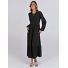 image:imageANRABESS Womens Long Sleeve Fall Flowy Maxi Dresses  Crewneck Soft Tiered Midi Dress Loose Fit ALine Hem with Pockets Casual Travel amp Work Outfit Spring Fall ClothingBlack