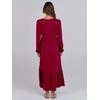 image:imageANRABESS Womens Long Sleeve Fall Flowy Maxi Dresses  Crewneck Soft Tiered Midi Dress Loose Fit ALine Hem with Pockets Casual Travel amp Work Outfit Spring Fall ClothingBurgundy