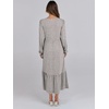 image:imageANRABESS Womens Long Sleeve Fall Flowy Maxi Dresses  Crewneck Soft Tiered Midi Dress Loose Fit ALine Hem with Pockets Casual Travel amp Work Outfit Spring Fall ClothingGray With White Polka Dot