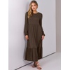 image:imageANRABESS Womens Long Sleeve Fall Flowy Maxi Dresses  Crewneck Soft Tiered Midi Dress Loose Fit ALine Hem with Pockets Casual Travel amp Work Outfit Spring Fall ClothingCoffee