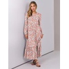 image:imageANRABESS Womens Long Sleeve Fall Flowy Maxi Dresses  Crewneck Soft Tiered Midi Dress Loose Fit ALine Hem with Pockets Casual Travel amp Work Outfit Spring Fall ClothingFloral Pink
