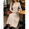 image:imageANRABESS Womens Long Sleeve Ribbed Knit Fall Casual Maxi Dress  Crewneck Swing Flowy A Line Bodycon Sweater DressesSoft Comfy Slim Fitted StretchyEveryday Date Nights WearWinter OutfitsBeige