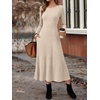 image:imageANRABESS Womens Long Sleeve Ribbed Knit Fall Casual Maxi Dress  Crewneck Swing Flowy A Line Bodycon Sweater DressesSoft Comfy Slim Fitted StretchyEveryday Date Nights WearWinter OutfitsBeige