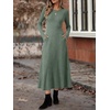 image:imageANRABESS Womens Long Sleeve Ribbed Knit Fall Casual Maxi Dress  Crewneck Swing Flowy A Line Bodycon Sweater DressesSoft Comfy Slim Fitted StretchyEveryday Date Nights WearWinter OutfitsGreen
