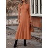 image:imageANRABESS Womens Long Sleeve Ribbed Knit Fall Casual Maxi Dress  Crewneck Swing Flowy A Line Bodycon Sweater DressesSoft Comfy Slim Fitted StretchyEveryday Date Nights WearWinter OutfitsCaramel