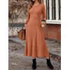 image:imageANRABESS Womens Long Sleeve Ribbed Knit Fall Casual Maxi Dress  Crewneck Swing Flowy A Line Bodycon Sweater DressesSoft Comfy Slim Fitted StretchyEveryday Date Nights WearWinter OutfitsCaramel