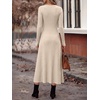 image:imageANRABESS Womens Long Sleeve Ribbed Knit Fall Casual Maxi Dress  Crewneck Swing Flowy A Line Bodycon Sweater DressesSoft Comfy Slim Fitted StretchyEveryday Date Nights WearWinter OutfitsBeige