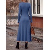 image:imageANRABESS Womens Long Sleeve Ribbed Knit Fall Casual Maxi Dress  Crewneck Swing Flowy A Line Bodycon Sweater DressesSoft Comfy Slim Fitted StretchyEveryday Date Nights WearWinter OutfitsNavy Blue
