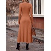 image:imageANRABESS Womens Long Sleeve Ribbed Knit Fall Casual Maxi Dress  Crewneck Swing Flowy A Line Bodycon Sweater DressesSoft Comfy Slim Fitted StretchyEveryday Date Nights WearWinter OutfitsCaramel