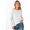 image:imageANRABESS Womens Long Sleeve Waffle Knit Shirts Fall Loose Fit Tunic Tops  Basics Casual Blouses Crew Neck Curved Hem Soft Comfy breathable Trendy Winter Outfits Layering PieceWhite
