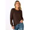 image:imageANRABESS Womens Long Sleeve Waffle Knit Shirts Fall Loose Fit Tunic Tops  Basics Casual Blouses Crew Neck Curved Hem Soft Comfy breathable Trendy Winter Outfits Layering PieceBrown