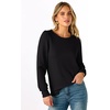 image:imageANRABESS Womens Long Sleeve Waffle Knit Shirts Fall Loose Fit Tunic Tops  Basics Casual Blouses Crew Neck Curved Hem Soft Comfy breathable Trendy Winter Outfits Layering PieceBlack