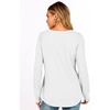 image:imageANRABESS Womens Long Sleeve Waffle Knit Shirts Fall Loose Fit Tunic Tops  Basics Casual Blouses Crew Neck Curved Hem Soft Comfy breathable Trendy Winter Outfits Layering PieceWhite