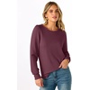 image:imageANRABESS Womens Long Sleeve Waffle Knit Shirts Fall Loose Fit Tunic Tops  Basics Casual Blouses Crew Neck Curved Hem Soft Comfy breathable Trendy Winter Outfits Layering PieceMauve
